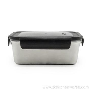 Reusable Three Sizes Rectangle Airtight Bento Food Container